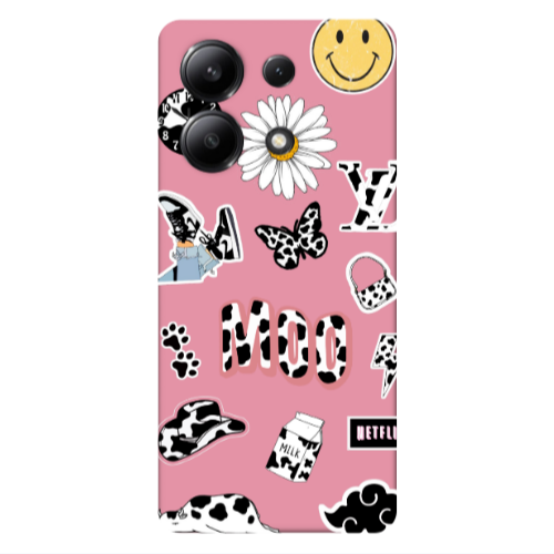 Xiaomi Redmi Note 13 4G Find Yourself 6 Pink Colored Silicone TPU Θήκη