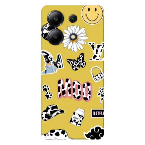 Xiaomi Redmi Note 13 4G Find Yourself 6 Yellow Colored Silicone TPU Θήκη