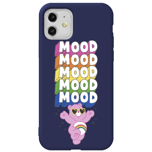 Apple iPhone 11  Mood Dark blue Colored Silicone TPU Θήκη