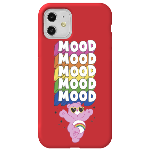 Apple iPhone 11  Mood Red Colored Silicone TPU Θήκη