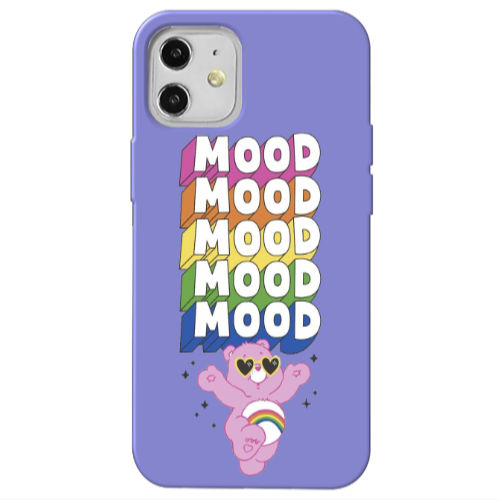 Apple iPhone 12 Mood Purple Colored Silicone TPU Θήκη