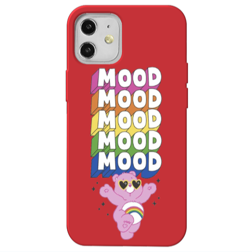 Apple iPhone 12 Mood Red Colored Silicone TPU Θήκη