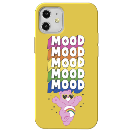 Apple iPhone 12 Mood Yellow Colored Silicone TPU Θήκη