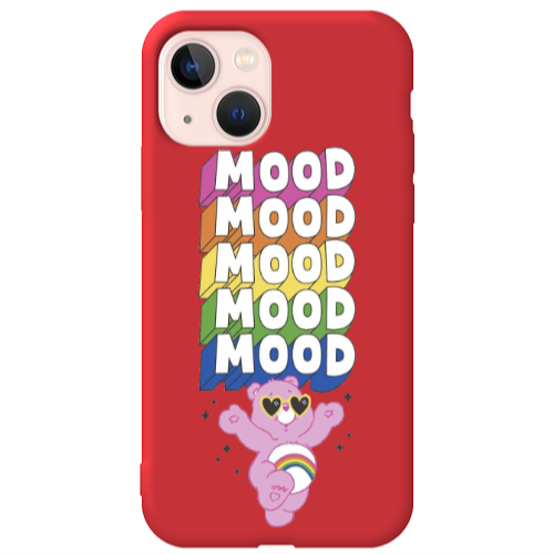 Apple iPhone 13 Mood Red Colored Silicone TPU Θήκη