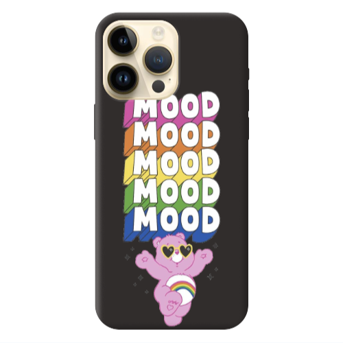 Apple iPhone 13 Pro Max Mood Black Colored Silicone TPU Θήκη