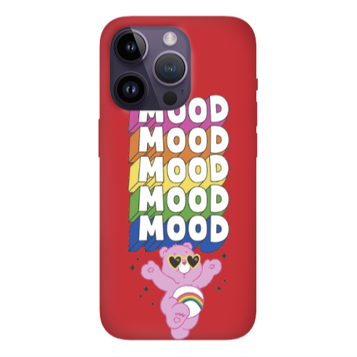 Apple iPhone 14 Pro  Mood Red Colored Silicone TPU Θήκη