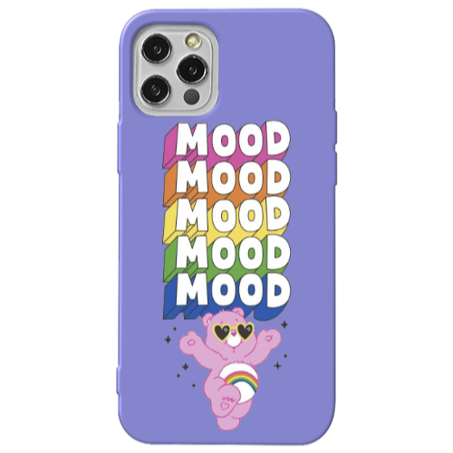 Apple iPhone 12 Pro Mood Purple Colored Silicone TPU Θήκη