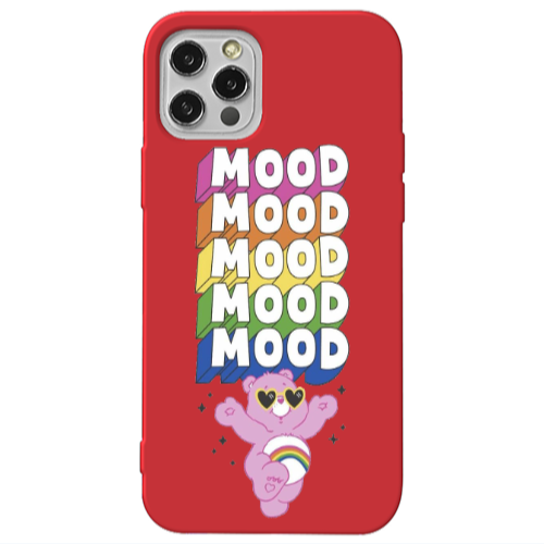 Apple iPhone 12 Pro Mood Red Colored Silicone TPU Θήκη