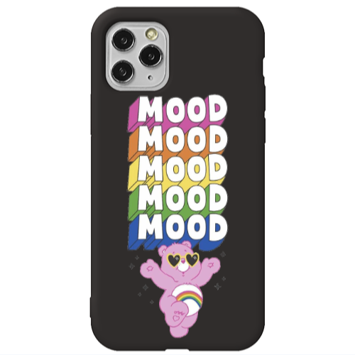 Apple iPhone 11 Pro Max Mood Black Colored Silicone TPU Θήκη