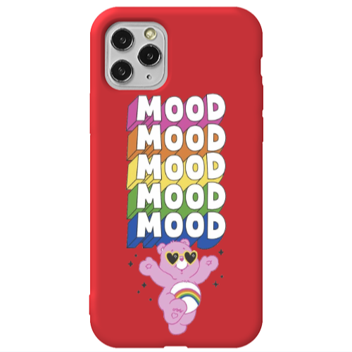 Apple iPhone 11 Pro Max Mood Red Colored Silicone TPU Θήκη