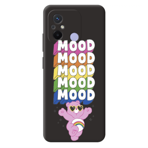Xiaomi Redmi 12C Mood Black Colored Silicone TPU Θήκη