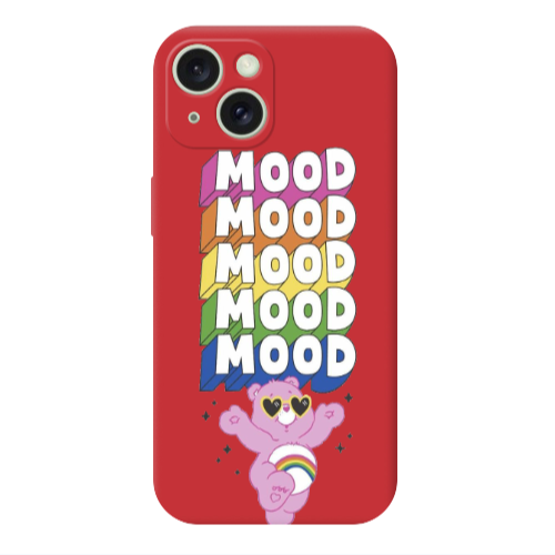 Apple iPhone 15 Mood Red Colored Silicone TPU Θήκη