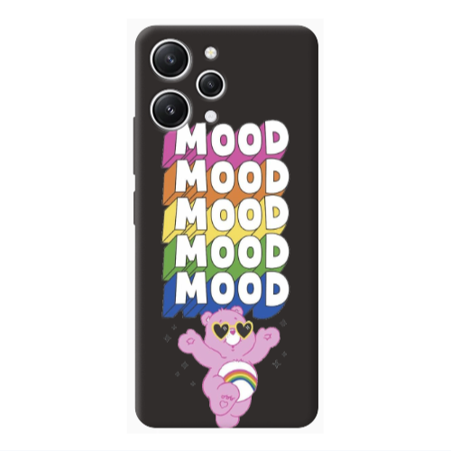 Xiaomi Redmi 12 Mood Black Colored Silicone TPU Θήκη