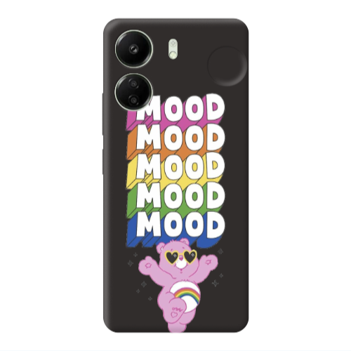 Xiaomi Redmi 13C Mood Black Colored Silicone TPU Θήκη