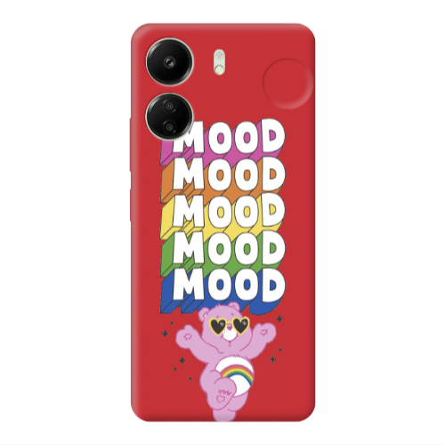 Xiaomi Redmi 13C Mood Red Colored Silicone TPU Θήκη