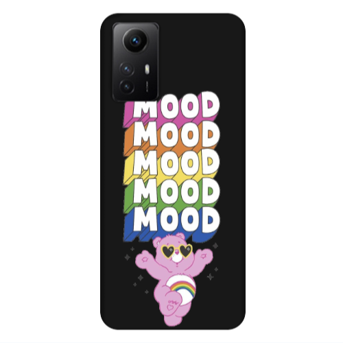 Xiaomi Redmi Note 12s Mood Black Colored Silicone TPU Θήκη