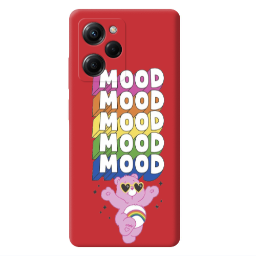 Xiaomi Poco X5 Pro Mood Red Colored Silicone TPU Θήκη
