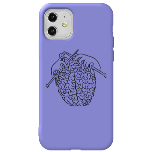 Apple iPhone 11  Find Yourself 8 Purple Colored Silicone TPU Θήκη
