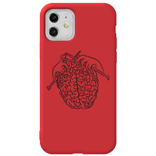 Apple iPhone 11  Find Yourself 8 Red Colored Silicone TPU Θήκη