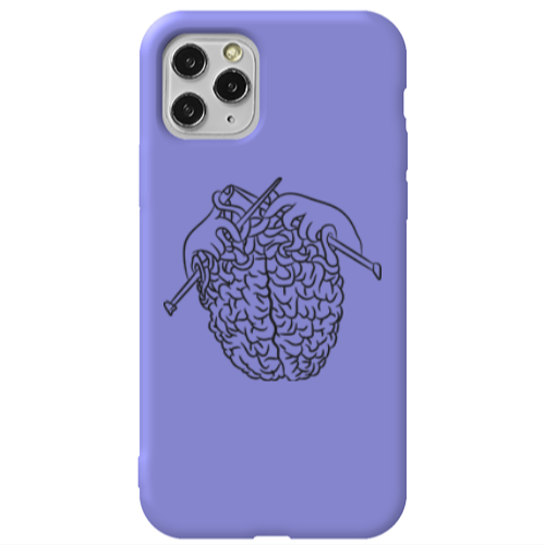 Apple iPhone 11 Pro Find Yourself 8 Purple Colored Silicone TPU Θήκη