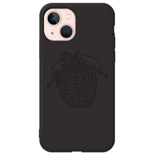 Apple iPhone 13 Find Yourself 8 Black Colored Silicone TPU Θήκη