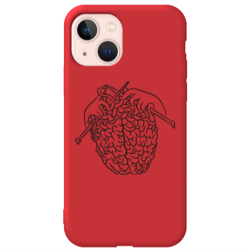 Apple iPhone 13 Find Yourself 8 Red Colored Silicone TPU Θήκη