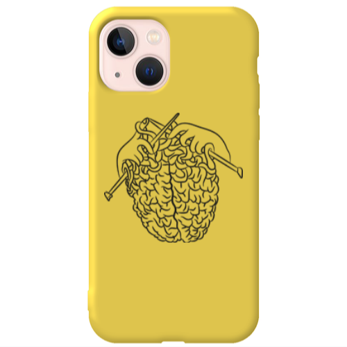 Apple iPhone 13 Find Yourself 8 Yellow Colored Silicone TPU Θήκη
