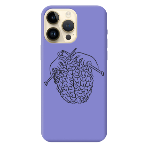 Apple iPhone 13 Pro Max Find Yourself 8 Purple Colored Silicone TPU Θήκη