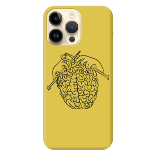 Apple iPhone 13 Pro Max Find Yourself 8 Yellow Colored Silicone TPU Θήκη