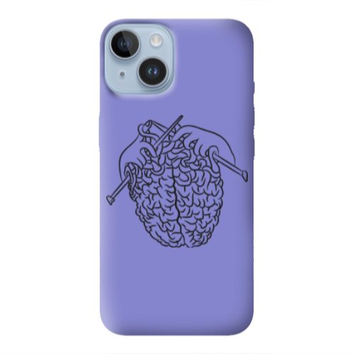 Apple iPhone 14  Find Yourself 8 Purple Colored Silicone TPU Θήκη