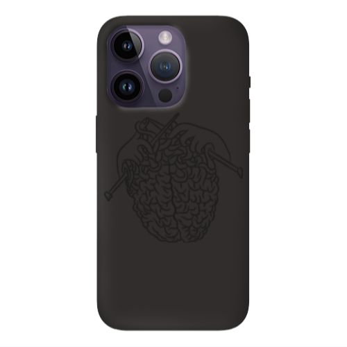 Apple iPhone 14 Pro Max Find Yourself 8 Black Colored Silicone TPU Θήκη