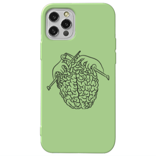 Apple iPhone 12 Pro Find Yourself 8 Light Green Colored Silicone TPU Θήκη