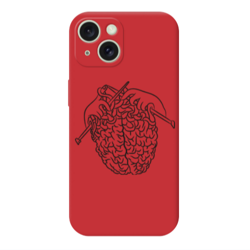 Apple iPhone 15 Find Yourself 8 Red Colored Silicone TPU Θήκη