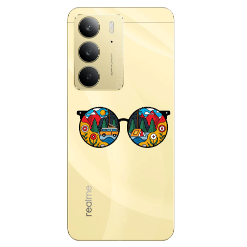 Realme C 75 Round Glasses Transparent Silicone TPU Θήκη
