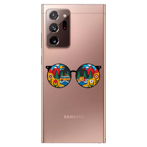 Samsung Note 20 Ultra Round Glasses Transparent Silicone TPU Θήκη