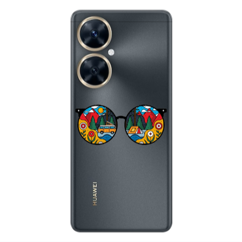 Huawei Nova 11i Round Glasses Transparent Silicone TPU Θήκη