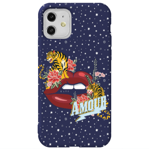 Apple iPhone 11  Amour Dark blue Colored Silicone TPU Θήκη