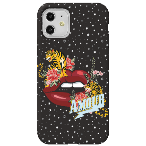 Apple iPhone 11  Amour Black Colored Silicone TPU Θήκη