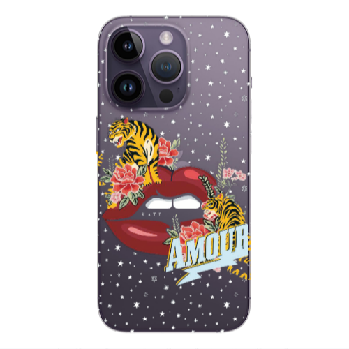 Apple iPhone 14 Pro  Amour Transparent Silicone TPU Θήκη