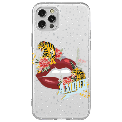 Apple iPhone 12 Pro Amour Transparent Silicone TPU Θήκη