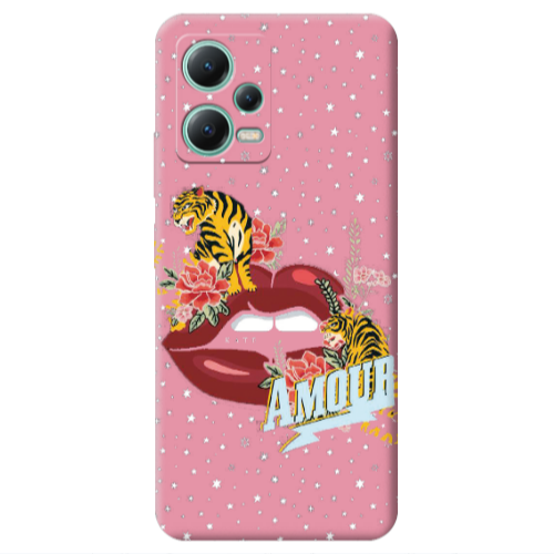 Xiaomi Redmi Note 12 Pro 5G Amour Pink Colored Silicone TPU Θήκη