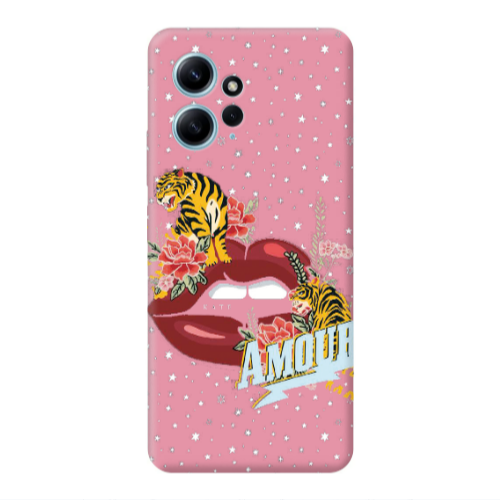 Xiaomi Redmi Note 12 4G Amour Pink Colored Silicone TPU Θήκη