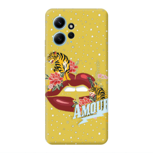 Xiaomi Redmi Note 12 4G Amour Yellow Colored Silicone TPU Θήκη