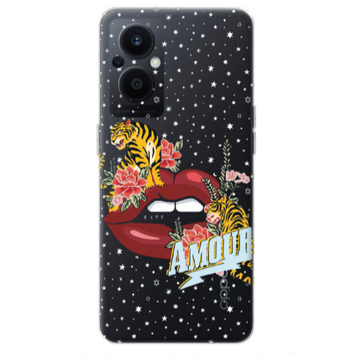 Oppo Reno 7 Lite Amour Transparent Silicone TPU Θήκη