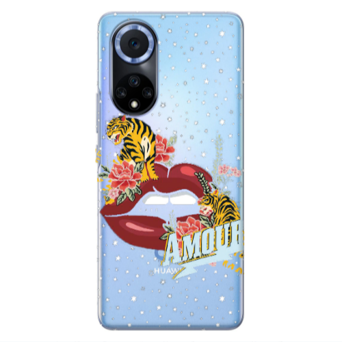 Huawei Nova 9 Amour Transparent Silicone TPU Θήκη