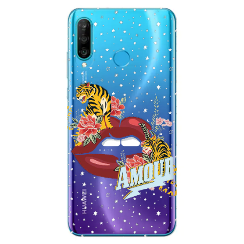 Huawei P30 Lite Amour Transparent Silicone TPU Θήκη