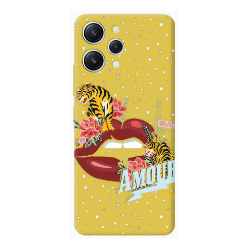 Xiaomi Redmi 12 Amour Yellow Colored Silicone TPU Θήκη