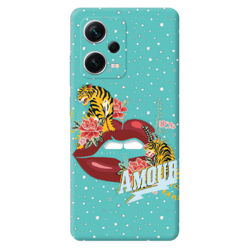 Xiaomi Poco X5 Amour Turquoise Colored Silicone TPU Θήκη