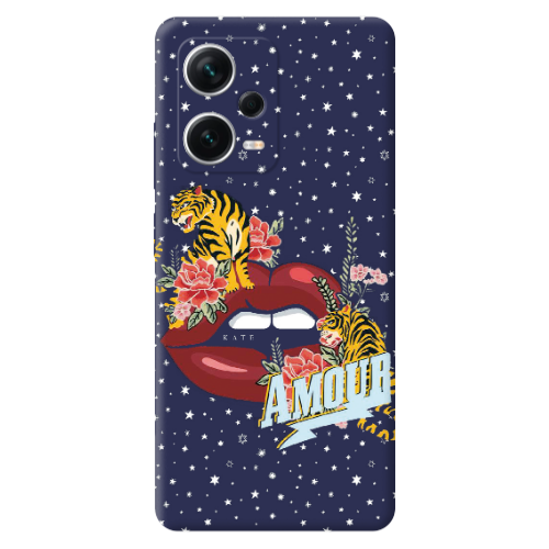 Xiaomi Poco X5 Amour Dark blue Colored Silicone TPU Θήκη