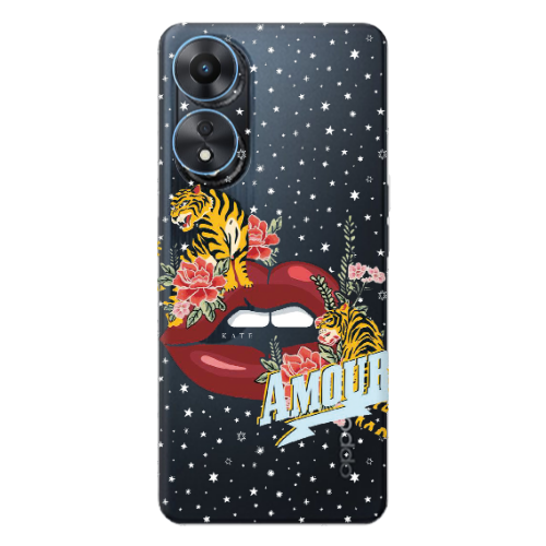 Oppo A 98 Amour Transparent Silicone TPU Θήκη